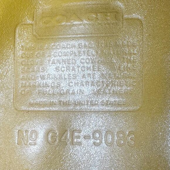 Vintage Coach Rare Soho Bantam Leather Backpack Banana Yellow One Size - Picture 8 of 11